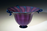 purple glass bowl