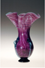 glass purple vase